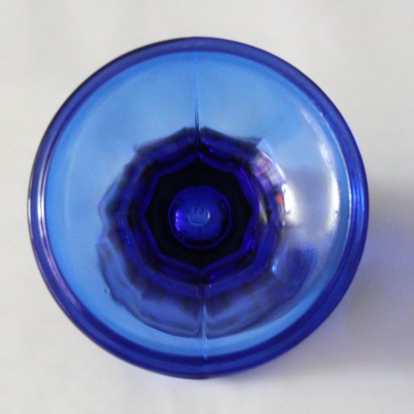 Cobalt Blue Tulip Sundae Glasses | Vintage Anchor Hocking Parfait Malt Milkshake - Picture 6 of 6